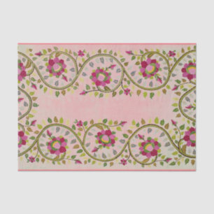 PRETTY William Morris PINK FLORAL TISSUE PAPER