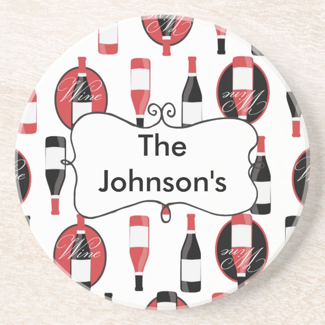Pretty Wine Coaster (Front)