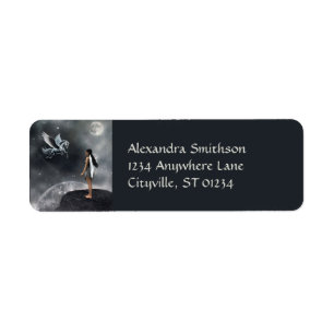 Pretty Winged Fairy and Flying Horse