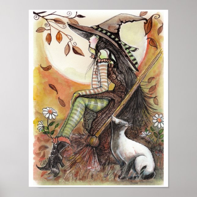 Pretty Witch and Black Cat POSTER (Front)