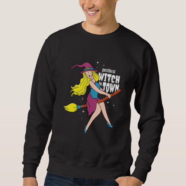 Pretty Witch Flying Sweatshirt (Front)
