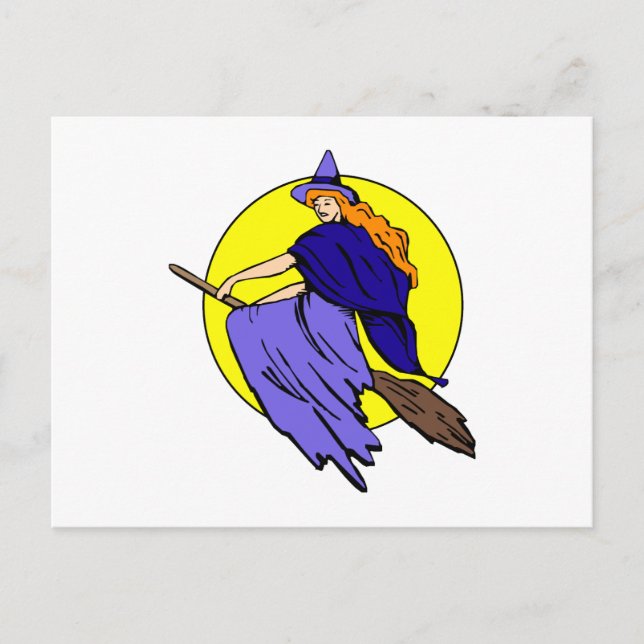 Pretty witch postcard (Front)