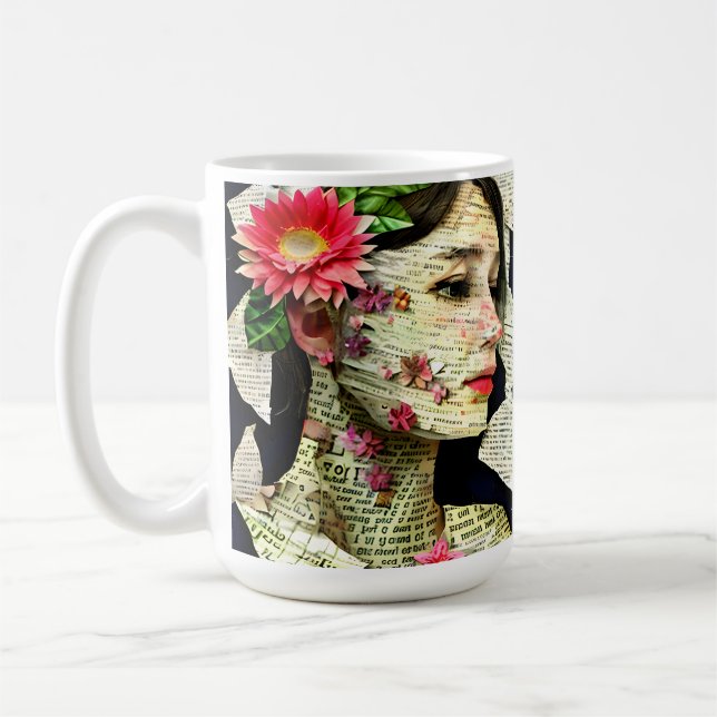Pretty Woman Art Collage   Coffee Mug (Left)