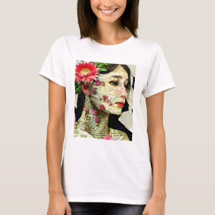 Pretty Woman Art Collage   T-Shirt