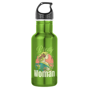 Pretty Woman – Captivating Beauty Illustration 532 Ml Water Bottle