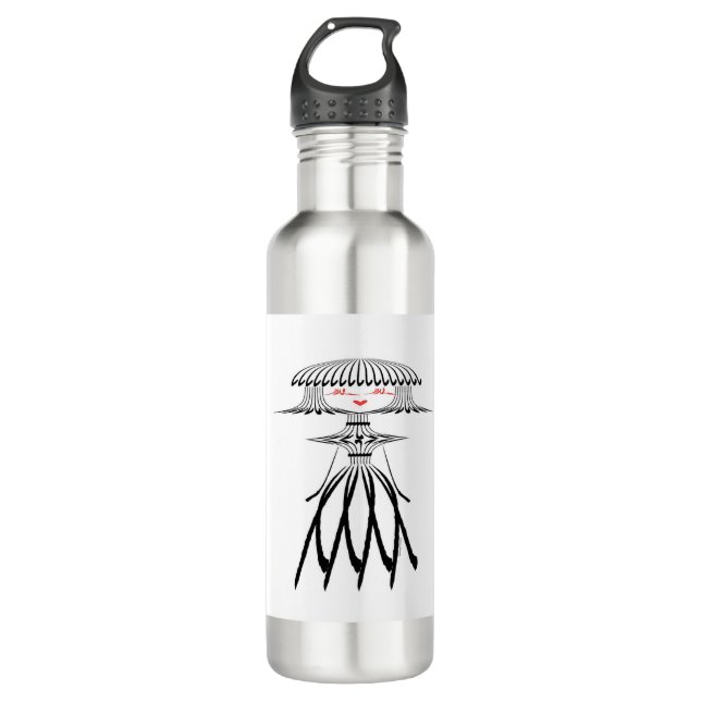 PRETTY WOMAN CARICATURE 710 ML WATER BOTTLE (Front)