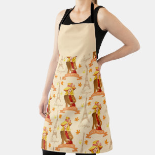PRETTY WOMAN IN PARIS IN THE FALL APRON
