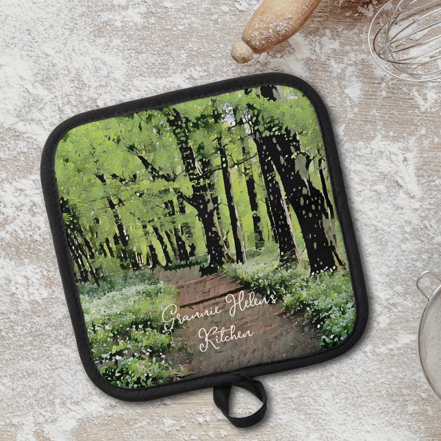 Pretty Woodland  Personalised Pot Holder (Creator Uploaded)