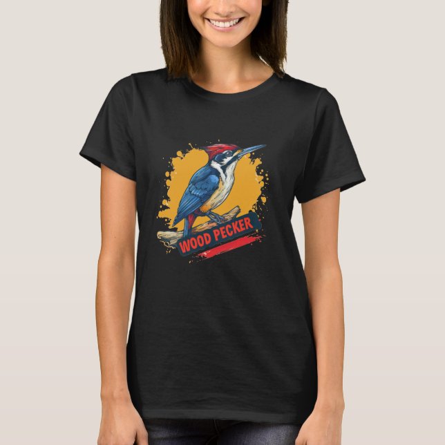 Pretty Woodpecker Bird Costume for Man and Woman T-Shirt (Front)