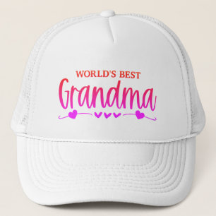 Pretty! World's Best Grandma Trucker Hat