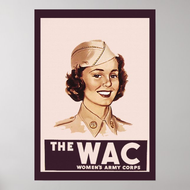 Pretty WWII WAC Poster (Front)
