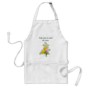 Pretty Yellow and Pink Roses  Standard Apron
