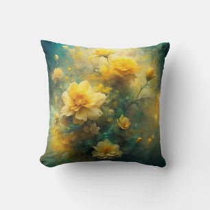 Pretty Yellow Flowers  Cushion