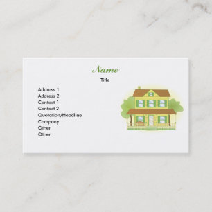 Pretty Yellow House Business Card