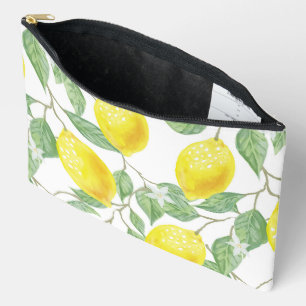 Pretty Yellow Lemons Accessory Pouch