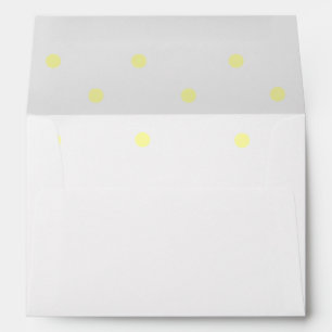 Pretty Yellow Polka Dots Envelope