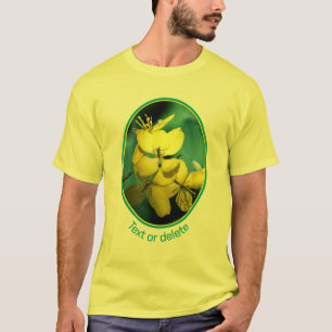 Pretty Yellow Wildflowers Personalised T-Shirt