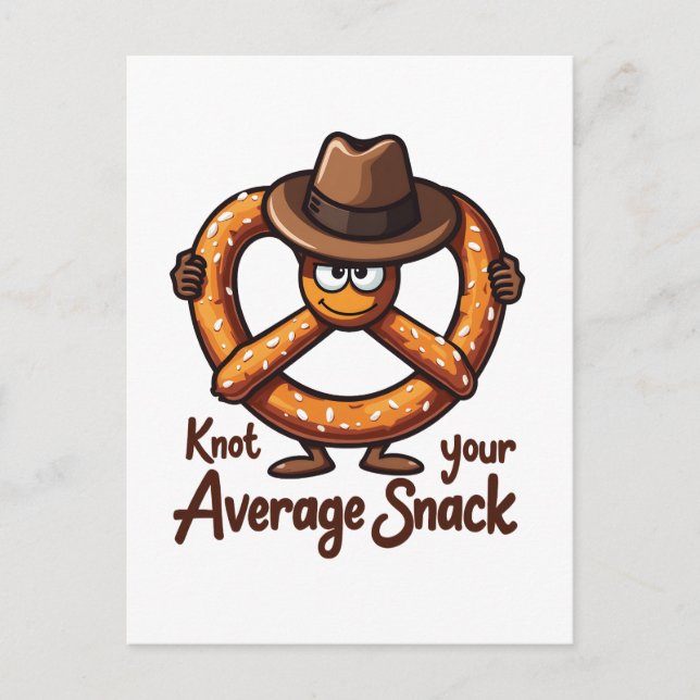 Pretzel Dealer Pretzels Snack Oktoberfest Baking Invitation Postcard (Front)