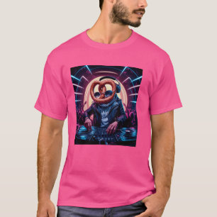 Pretzel Head Dj Performing On Stage For Music Love T-Shirt