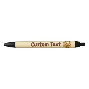 Pretzel Icon Black Ink Pen