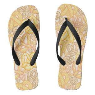 Pretzel Pattern Flip Flops