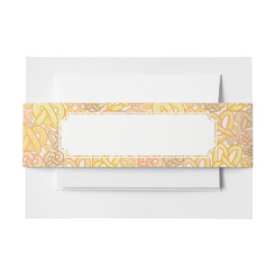 Pretzel Pattern Invitation Belly Band