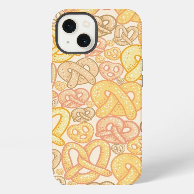 Pretzel Pattern iPhone Case (Back)