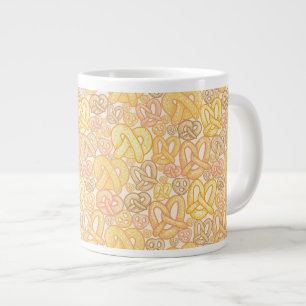 Pretzel Pattern Large Coffee Mug