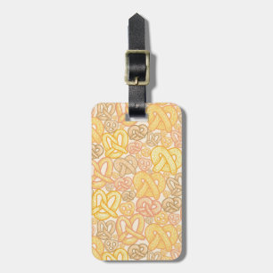 Pretzel Pattern Luggage Tag