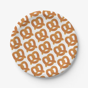 Pretzel Pattern Paper Plate