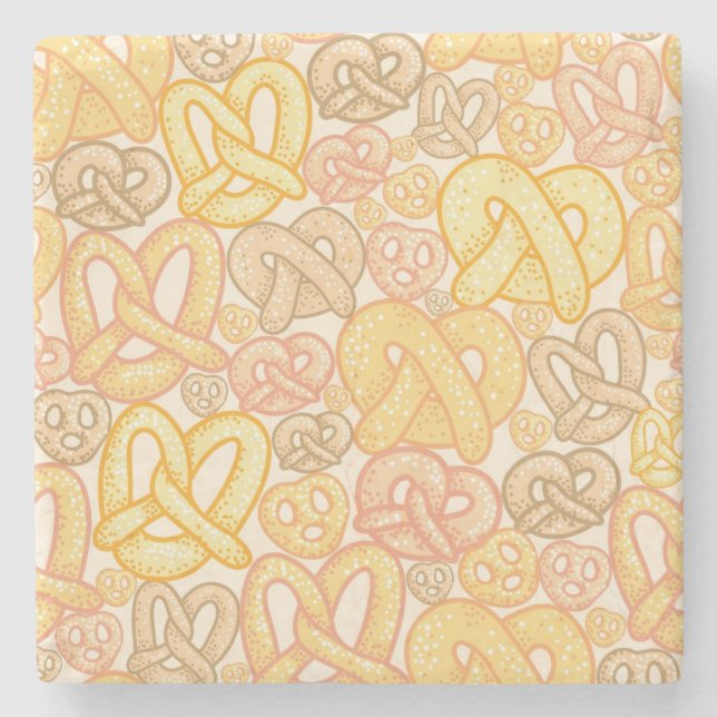 Pretzel Pattern Stone Coaster (Front)