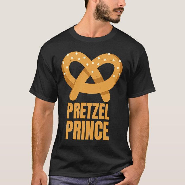 Pretzel Prince  German  Bavarian  Food  For Men T-Shirt (Front)