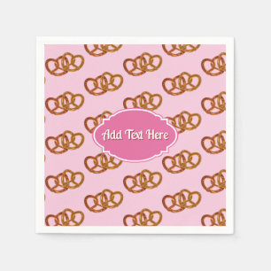 Pretzel Romance: Heart shaped overlapped knots Napkin