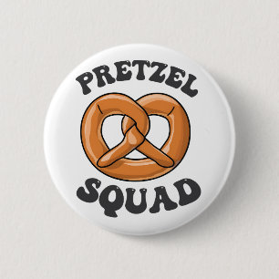 Pretzel Squad Funny Oktoberfest Pretzel Lover Germ 6 Cm Round Badge