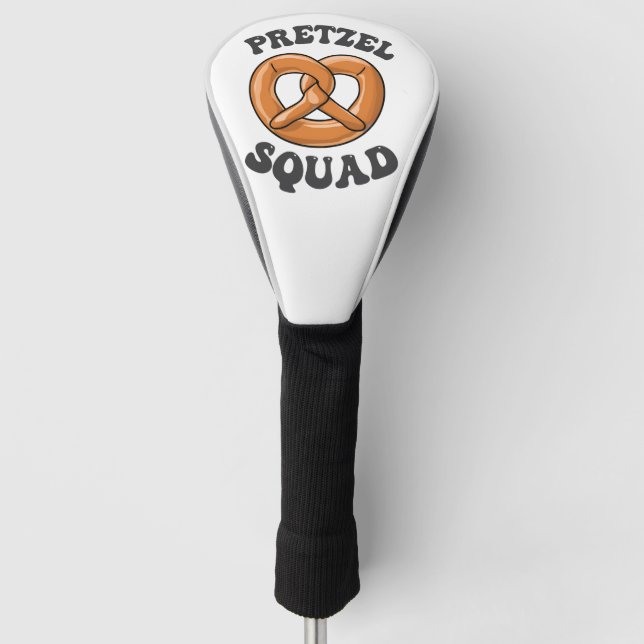 Pretzel Squad Funny Oktoberfest Pretzel Lover Germ Golf Head Cover (Front)