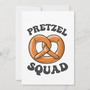 Pretzel Squad Funny Oktoberfest Pretzel Lover Germ Invitation