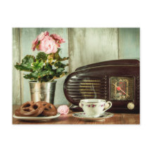 Pretzel Tea Rose Clock Postcrossing