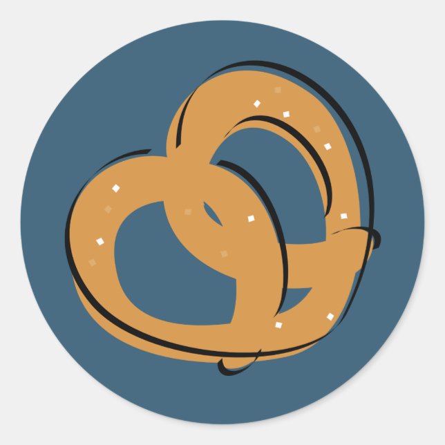 Pretzel Twist Classic Round Sticker (Front)