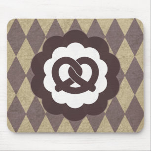 pretzel vintage mouse mat