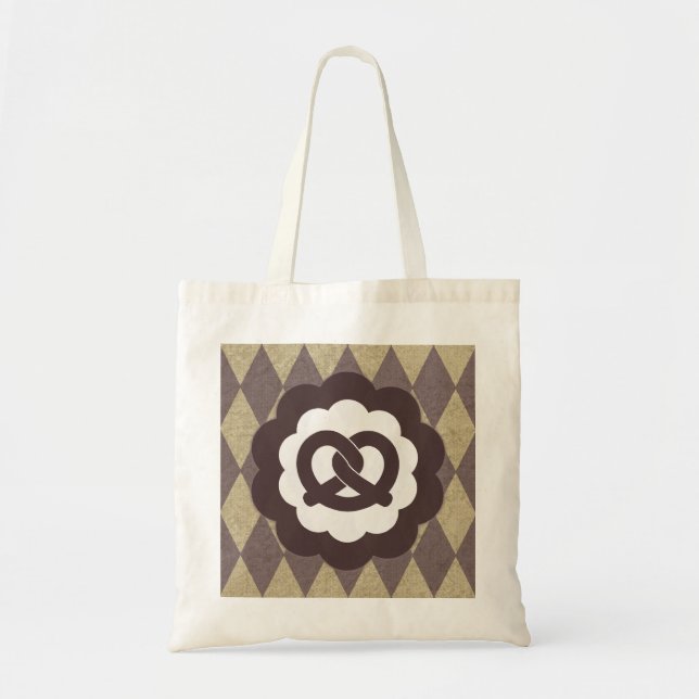 pretzel vintage tote bag (Front)