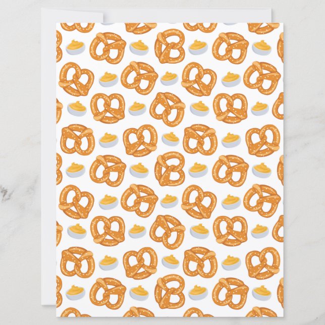 Pretzels & Cheese Scrapbook Paper (Front)