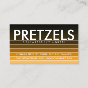 PRETZELS orange swatch Business Card