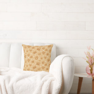 Pretzels & Popcorn Snacks Throw pillow