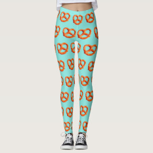 Pretzels Teal 4Nina Leggings