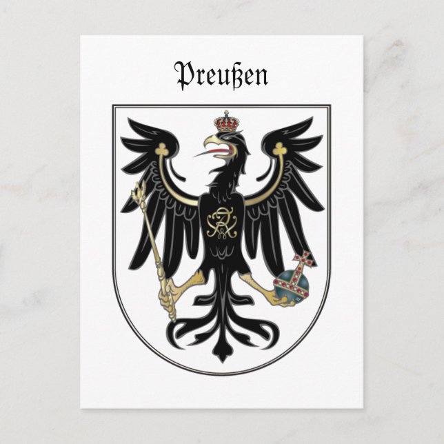Preußen Adler Postcard (Front)