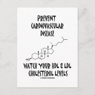 Prevent Cardiovascular Disease Watch HDL & LDL Postcard