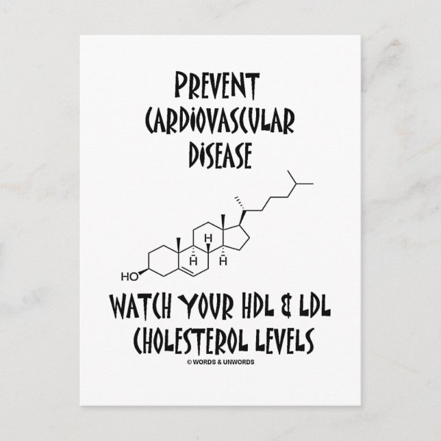 Prevent Cardiovascular Disease Watch HDL & LDL Postcard (Front)