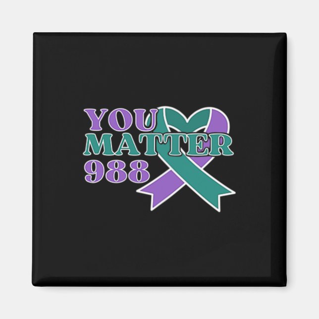 Prevention 988 You Problem Pocket Design  Magnet (Front)