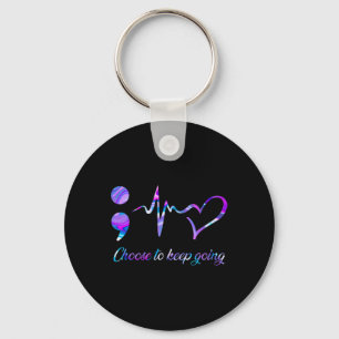 Prevention Awareness Choose To Keep Going 2 Key Ring