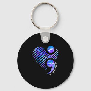 Prevention awareness don't let story end heart key ring